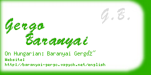 gergo baranyai business card